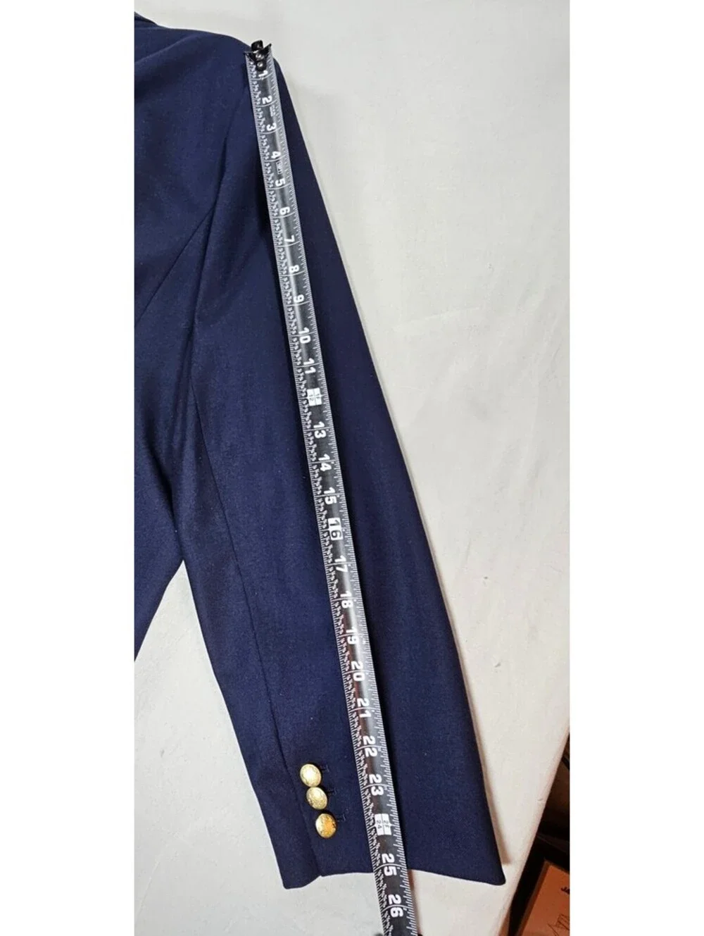 J.Crew Women's Classic Schoolboy Navy Blazer with Gold Buttons. Size 24(3X) NWT